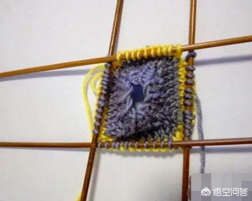 两种颜色的毛衣编织方法？